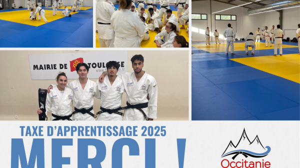 Taxe d’apprentissage : la Ligue Occitanie de Judo remercie ses partenaires